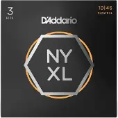 Daddario STRINGS FOR ELECTRIC GUITAR NYXL1046-3P NICKEL NET REGULAR LIGHT 10-46 (3 SETS)