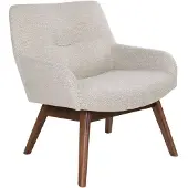 House Nordic Fauteuil London | katoen beige 63x73x65 cm fauteuils | NADUVI