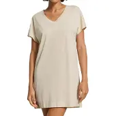 Hanro Nachthemd ' Laura ' beige / sand