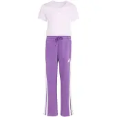 Adidas Trainingspak 'Essentials' lila / sering / wit