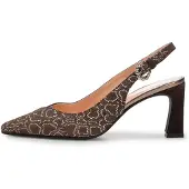 Floris van Bommel Slingpumps 'GIULI 06' mokka / wit