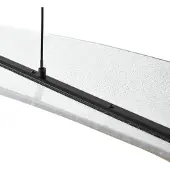 LUCANDE Hanglamp Vellia, zwart, Woon-/ Eetkamer, metaal, Modern