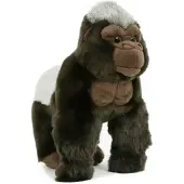 Semo Pluche Knuffel dier - gorilla - aap - apen knuffeldier - 28 cm - bosdier