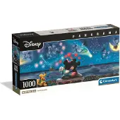 Clementoni - Puzzel - 1000 Stukjes - Panorama Mickey & Minnie - Compact Box