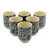 Ancient Wisdom Kruidentheekopjes - Blauw patroon - cadeau geschenkset vrouwen geschenkset mannen
