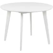 Actona basic Crow Eettafel - Ø 105 cm - Wit