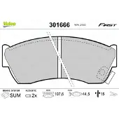 Valeo 301666 Remblokken