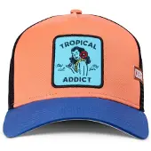 Coastal Pet 'Tropical Addict' lichtblauw / donkerblauw / abrikoos / zwart