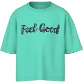 Name it Shirt 'NKFVonaya' sand / marine / jade groen