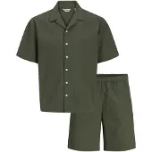 JJ REBEL Joggingpak 'JREBHAVEN' donkergroen