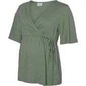 Mamalicious Shirt 'MLKALYNA TESS' jade groen