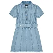 GUESS Korte jurk COTTON LIGHT DENIM kind 12 ans