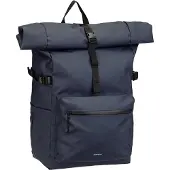 Sandqvist - Fietsforensen - Stream Rolltop Backpack L Navy voor Unisex van Gerecycled Polyester - Marine blauw
