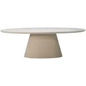 Giga Meubel Tuintafel Cleo Ovaal Beige 300cm