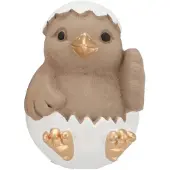 Daan Kromhout Easter bird egg brown 9x9x12cm - Paasdecoratie