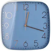 Mondex - RAMSEY Klok - 30 x 30 x 4cm - Blauw