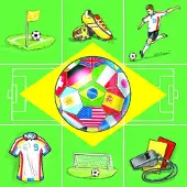 Ambiente Servetten voetbal thema 20 stuks
