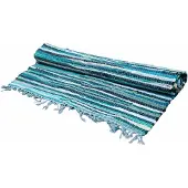 Ancient Wisdom Klein lappenkleed - 50x90cm - premium kwaliteit - Aqua Blues