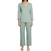 Hanro Pyjama 'Inaya' groen