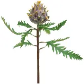 Viana Deco kunstplant artisjok paars herfstdecoratie Ø7,5cm H42cm