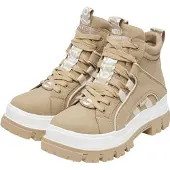 Buffalo Veterlaarsjes 'Aspha NC' beige / crème / cappuccino