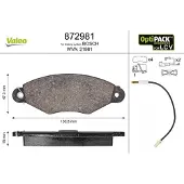 Valeo 872981 Remblokken