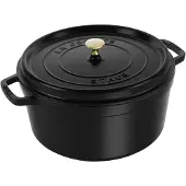 Staub Ronde Cocotte 34 cm - zwart 12,6 l