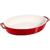 Staub Ovale ovenschaal 29 cm - kers