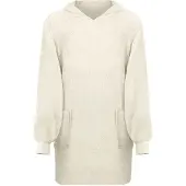 vidaXL Deken hoodie KINN Crème L Katoen