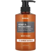 Kundal Honey & Macadamia Pure Body Wash Amber Vanilla - 500 ml