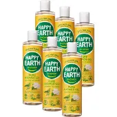 Happy Earth Douchegel Jasmine Ho Wood - 100% Natuurlijk - Voordeelverpakking - 6 x 300 ml