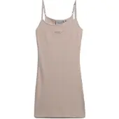 Superdry Embroidered Rib Strappy Mouwloze Korte Jurk