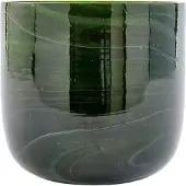 Pols Potten Vaas Marbled Glass Dark Green S