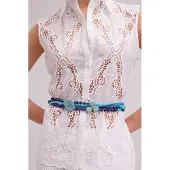 Anne Fontaine Azul Turquoise Maat: S | Riemen Outlet | Dames | Blauw