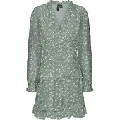 Vero Moda Smilla Midi-jurk Met Lange Mouwen