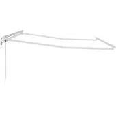 vidaXL Zonnescherm Frame Wit 300 x 250 cm Aluminium