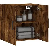 vidaXL Wandkast 60x31x60 cm bewerkt hout gerookt eikenkleurig