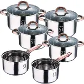 San Ignacio Roestvrij Staal Kookpan Set 10 Stukken