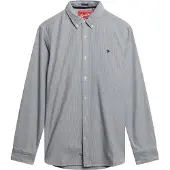 Superdry Overhemd antraciet / wit
