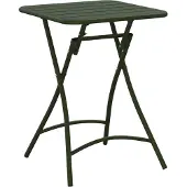 vidaXL Bistrotafel Donkergroen 55 x 55 x 72,5 cm Poedergecoat staal