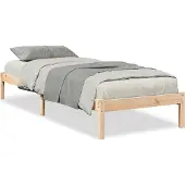 vidaXL Bedframe extra lang zonder matras massief grenenhout 90x210 cm