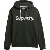 Superdry Sweatshirt olijfgroen / wit