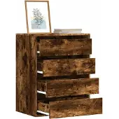 vidaXL Ladekast 60x41x76 cm bewerkt hout gerookt eikenkleurig
