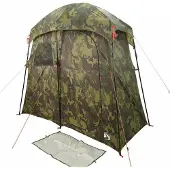 vidaXL Douchetent 2-persoons waterdicht camouflage