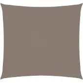 vidaXL Zonnescherm vierkant 7x7 m oxford stof taupe