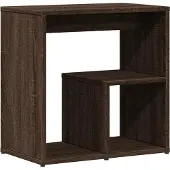 vidaXL Bijzettafels 2 st 50x30x50 cm bewerkt hout bruin eikenkleurig