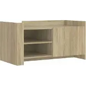 vidaXL Salontafel 100x50x50 cm bewerkt hout sonoma eikenkleurig