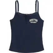 Superdry Athletic Essentials Camitop met Knopen en Print Blauw Grootte: 36