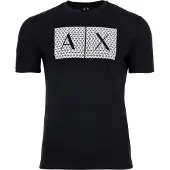 Armani Exchange Shirt donkerblauw / wit
