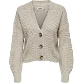 ONLY Gebreid vest 'ONLCarol' greige